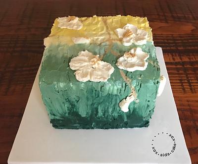 My Instinto White Orchid Cake - Cake by xox.aida.cake.xox