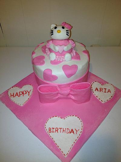 Hello Kitty - Cake by Forgoodnesscakes