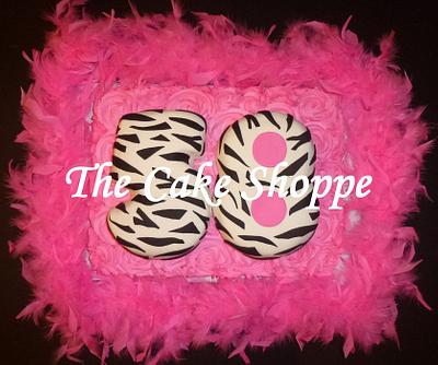 zebra print number cake - Cake by THE CAKE SHOPPE