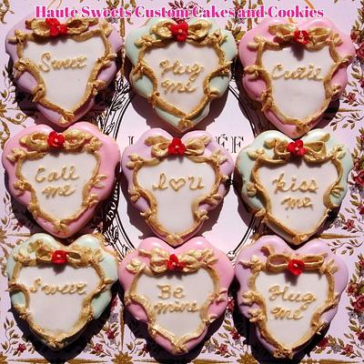 Conversation Hearts Mini Cookies - Cake by Hiromi Greer