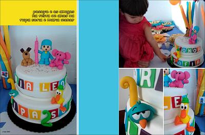 Filipa and Maria Leonor's Pocoyo Cake! - Cake by Bela Verdasca