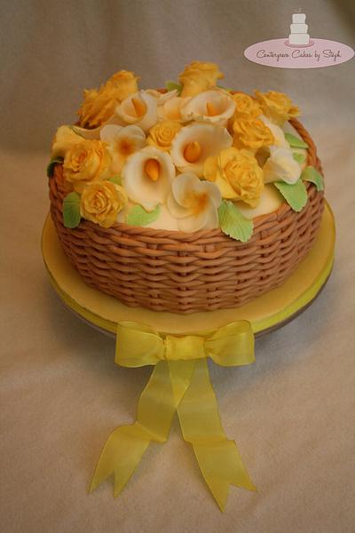 Flower Basket  - Cake by Centerpiece Cakes By Steph