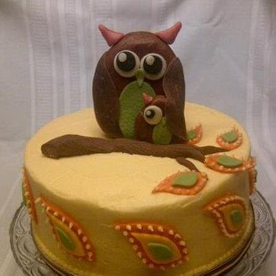 Mama & Baby owls - Cake by horsecountrycakes