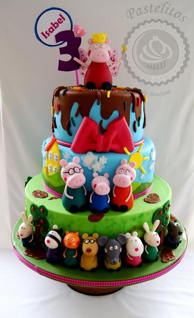 PEPA PIG & CO CAKE - Cake by Pastelitos Cake Boutique 