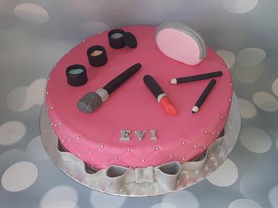Make-up cake. - Cake by Pluympjescake