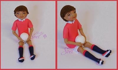 A little football player - Cake by Ela
