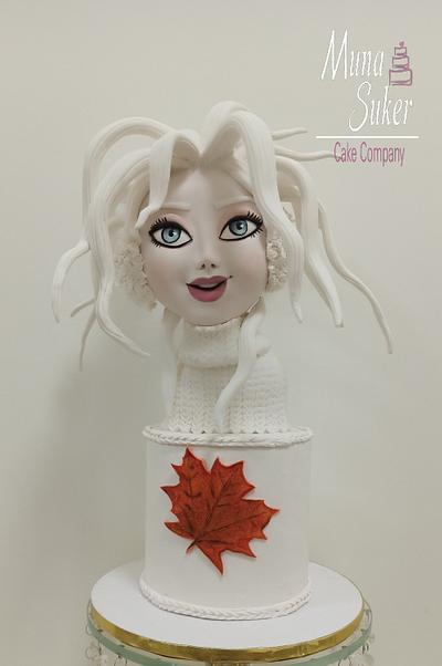 winter girl - Cake by MunaSuker