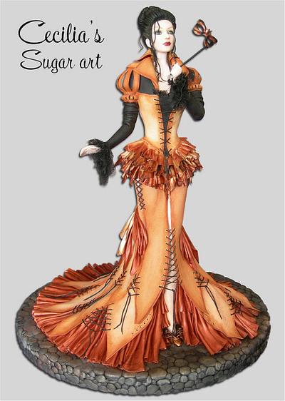 Masquerade Lady Cake - Cake by Cecilia