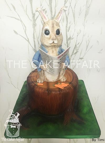Reading Peter Rabbit - Cake by Designer Cakes By Timilehin