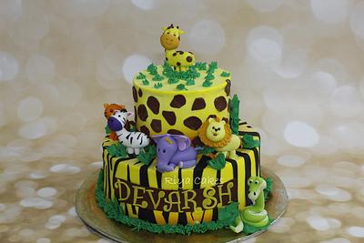 Jungle theme cake - Cake by Riya