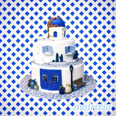 Blue&White💙 - Cake by Trelaka Maria (matreria)