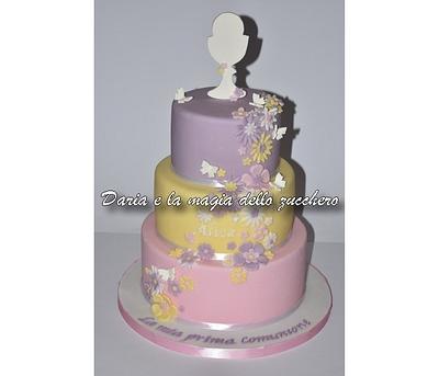 Pastel first communion cake - Cake by Daria Albanese
