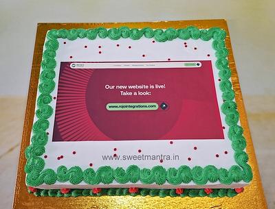 Cake for new company website - Cake by Sweet Mantra Homemade Customized Cakes Pune
