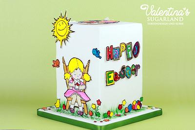 Easter Coloring Book Cake - Cake by Valentina's Sugarland