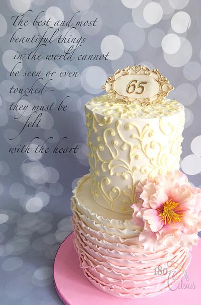 65th Birthday - Cake by Joonie Tan
