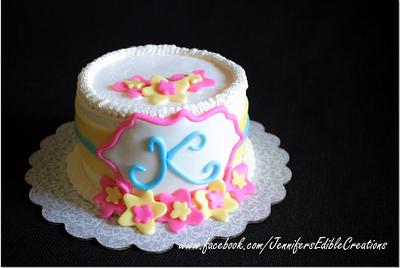 Baby Smash Cake - Cake by Jennifer's Edible Creations