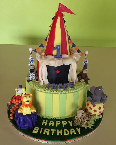 Circus theme cake  - Cake by rach7