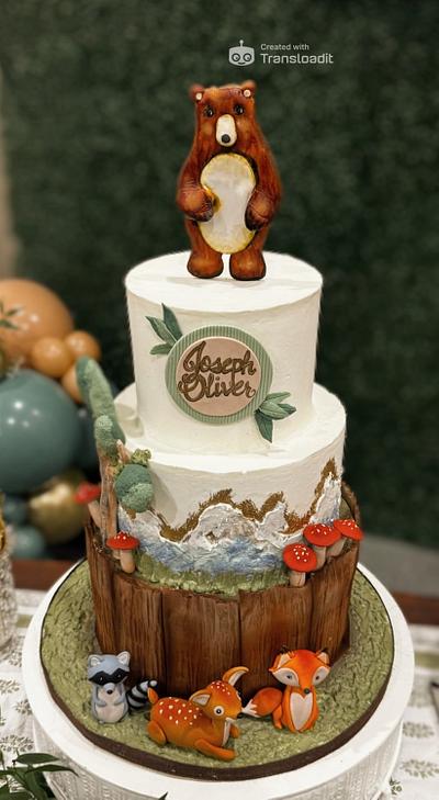 Woodland baby shower  - Cake by DenaR