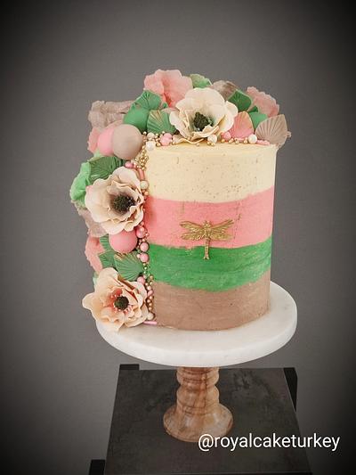 Butterfly ranunculus - Cake by Royalcake 