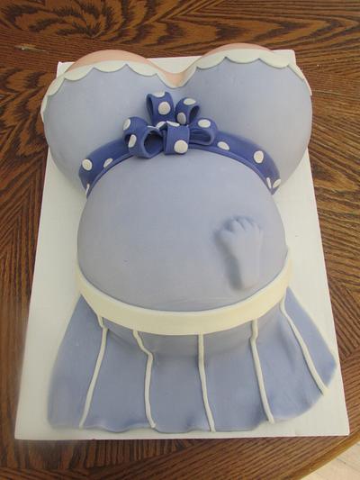 Pregnant belly cake - Cake by Laura 