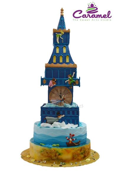 Peter Pan flies by Big Ben - Cake by Caramel Doha