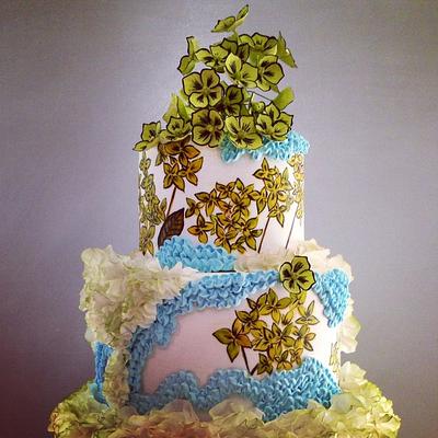 Wedding Cake inspired by Maggie Austin - Cake by Artful Bakery