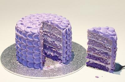 Purple Ombre Cake - Cake by Bakerhi