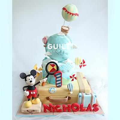 Travelling Mickey - Cake by Guilt Desserts