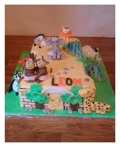 Zoo themed cake - Cake by Cake Wonderland
