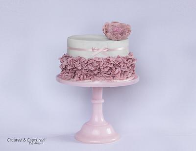Pink Ruffle Cake - Cake by Miriam