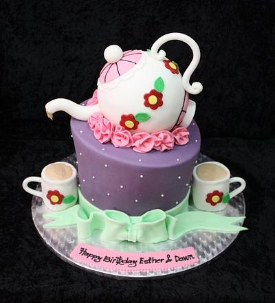 Tea party cake - Cake by The House of Cakes Dubai