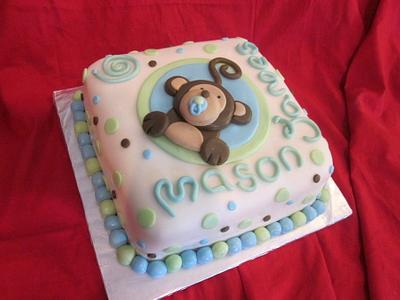 Monkey Baby shower - Cake by LVCreations
