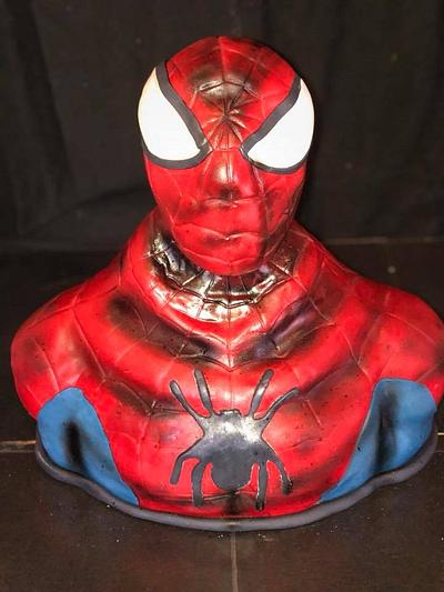 Spider-Man Bust Cake - Cake by Tiffany DuMoulin