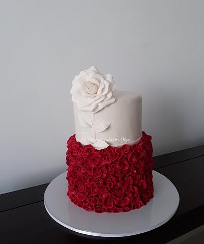 Ruby anniversary - Cake by Couture cakes by Olga