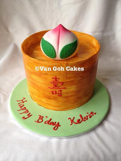 Prosperity bun birthday cake - Cake by Van Goh Cakes