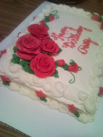 Birthday cake for Patty - Cake by Fantasy cake creations