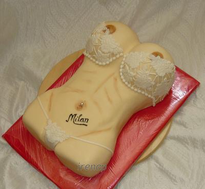 Torso of woman - Cake by irenap