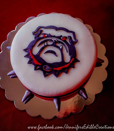 Georgia Bulldog Birthday Cake - Cake by Jennifer's Edible Creations