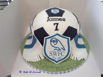 Sheffield Wednesday Football Cake - Cake by Sweet Lakes Cakes