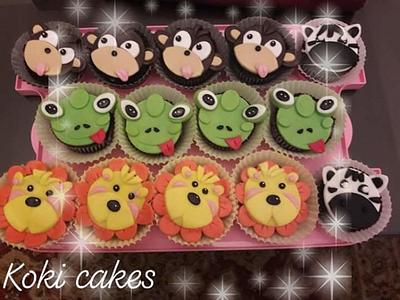 Animals cupcakes  - Cake by Noha Sami