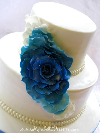 Cascading rose petal cake - Cake by Mira - Mirabella Desserts
