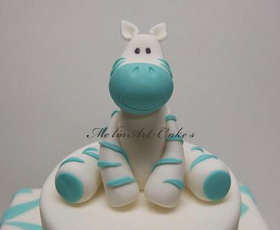 Zebra topper - Cake by MelinArt