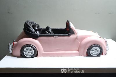 Convertible Volkswagen car cake  - Cake by Heba Selim