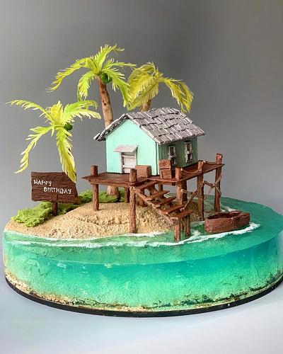 Beach life - Cake by Dsweetcakery