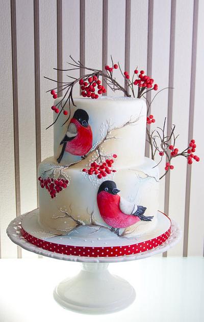 Winter, Christmas Cake - Cake by Ludmilla Gruslak