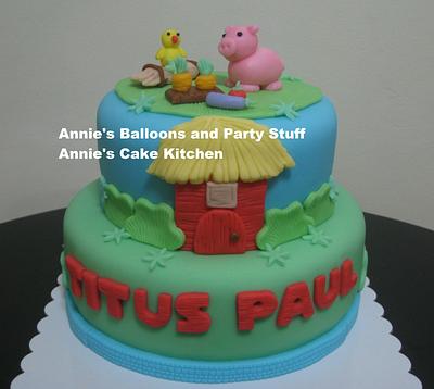 Titus Paul's Farm Theme Cake - Cake by Annie's Balloons & Party Stuff - Annie's Cake Kitchen