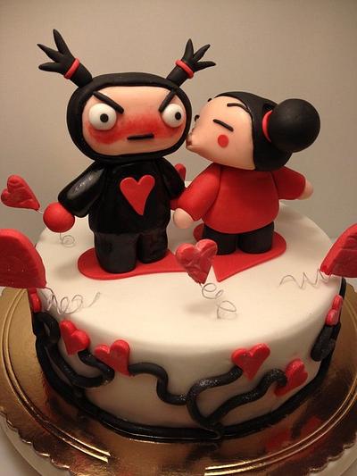 Pucca in Love!! - Cake by danida