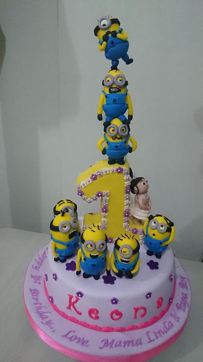 Agnes and minions - Cake by Francesca's Smiles