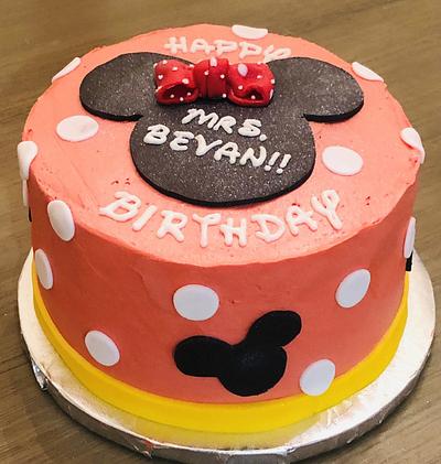 Mini Minnie Birthday Cake - Cake by MerMade