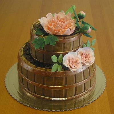 Flowerpots  cake - Cake by Framona cakes ( Cakes by Monika)